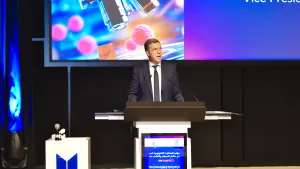 Dr Rachid at Tech Innovations for Cancer Risks Conference