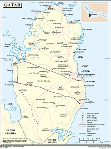 Qatar map