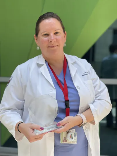 Lynn Daley, the Lead instructor in the Respiratory Therapy (RT)