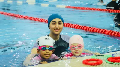 swimming