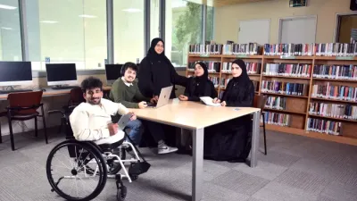 Accessibility Services Specialist with students