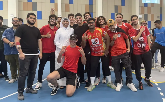 UDST President with Egyptian students