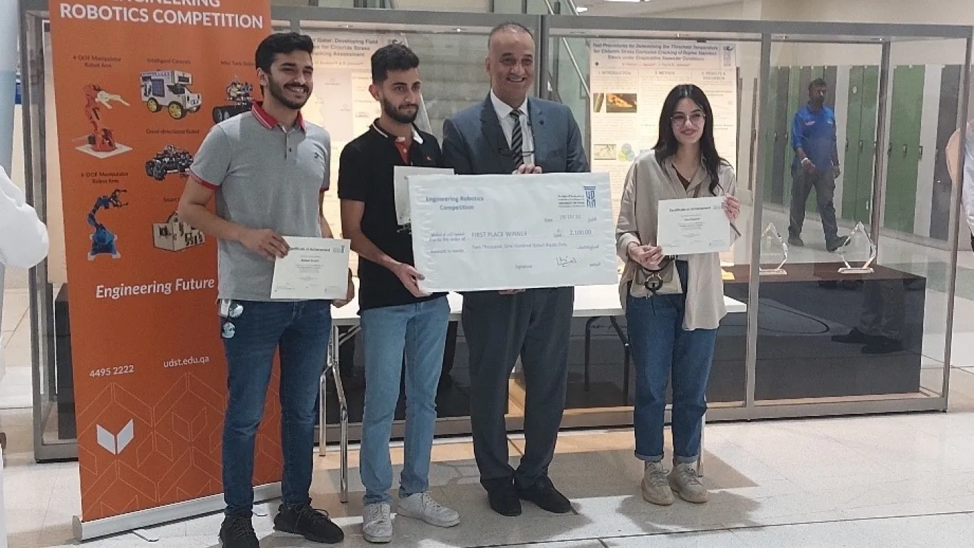 University of Doha for Science and Technology organizes an interdisciplinary robotics competition 