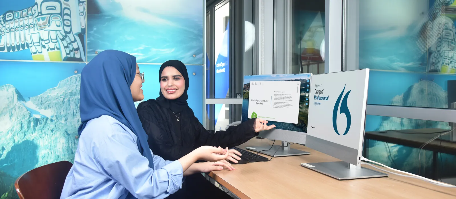 students using assistive technology